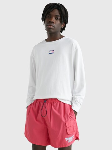 T-Shirt Tommy Jeans en blanc : devant