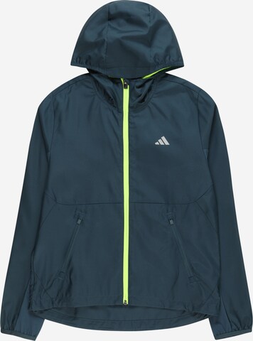 ADIDAS PERFORMANCE Athletic Jacket 'Wind.Rdy' in Blue: front