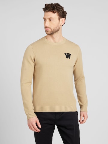 Pullover 'Tay AA' di WOOD WOOD in beige: frontale