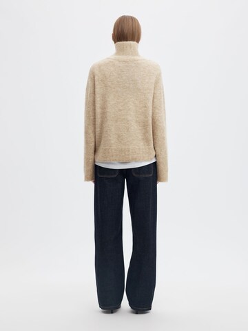 SELECTED - Jersey en beige