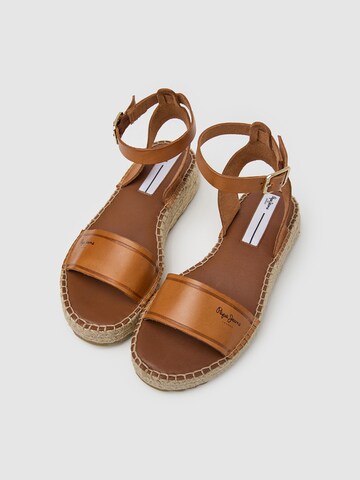 Pepe Jeans Sandale 'Kate Emboed' in Bronze