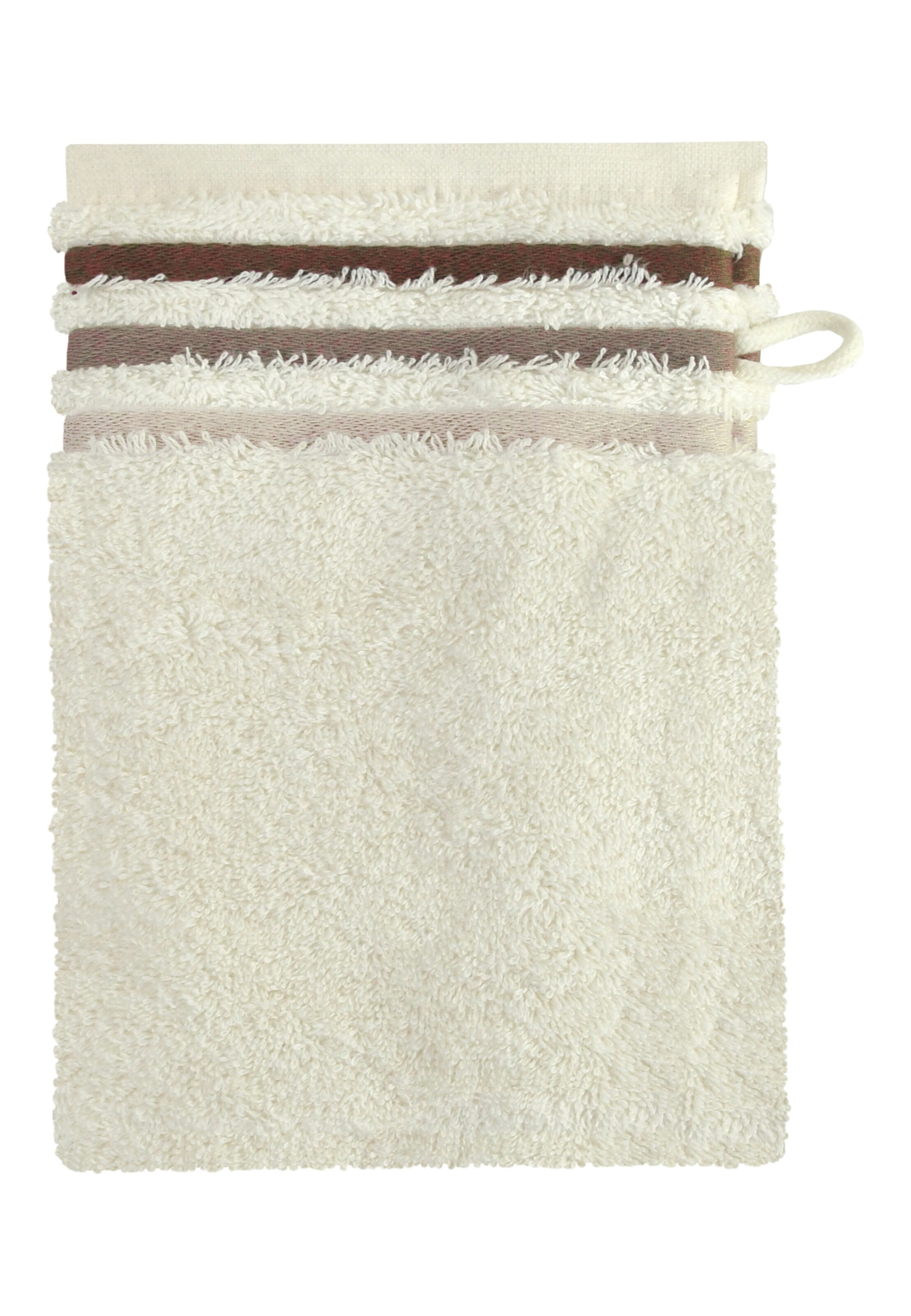 SCHIESSER Waschhandschuhe 'Skyline Color' in Weiß