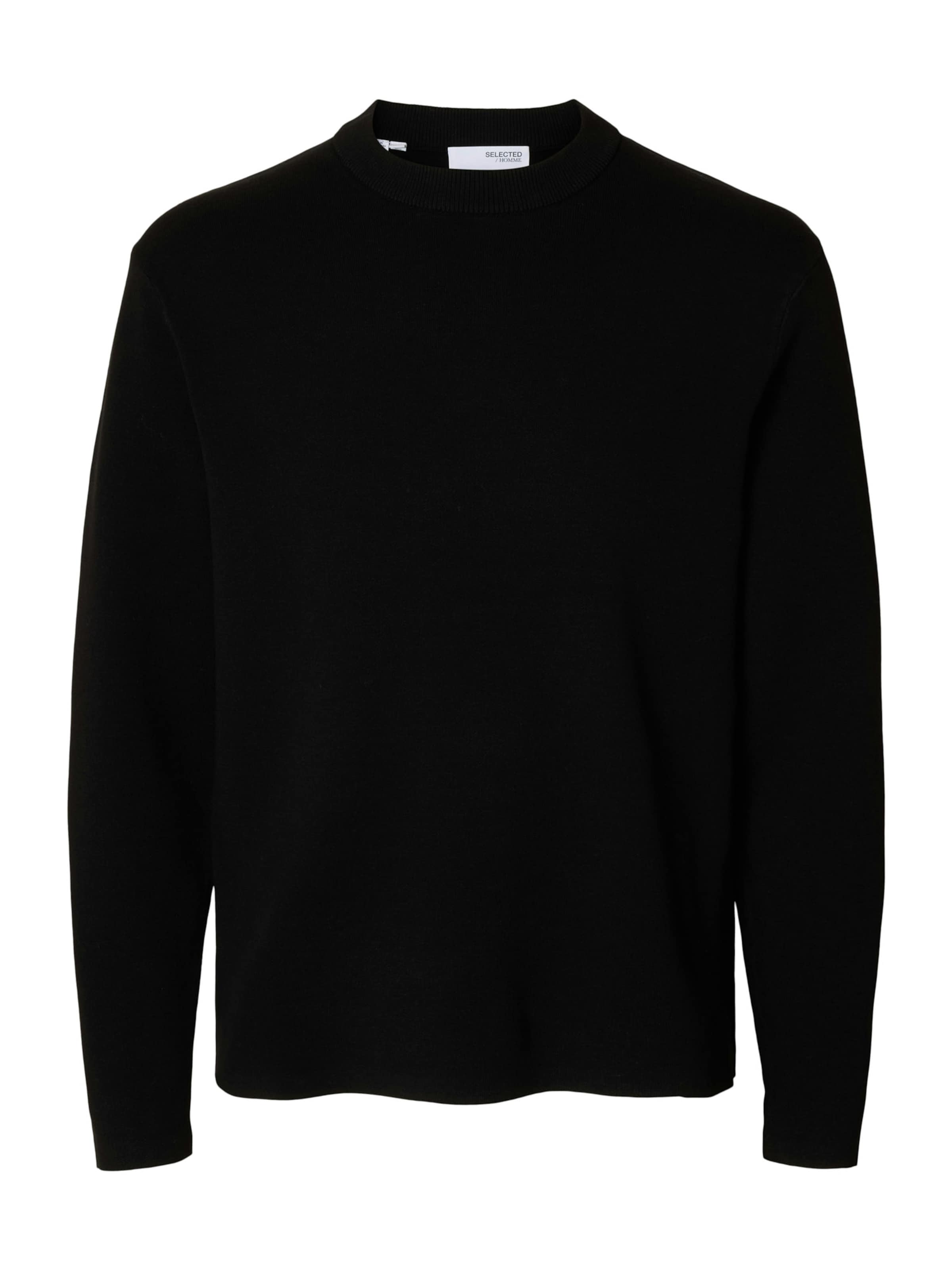 SELECTED Pullover 'SLHTeller' in Schwarz: Vorderseite
