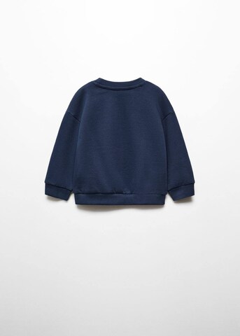 MANGO KIDS Sweatshirt 'FLOWER' i blå