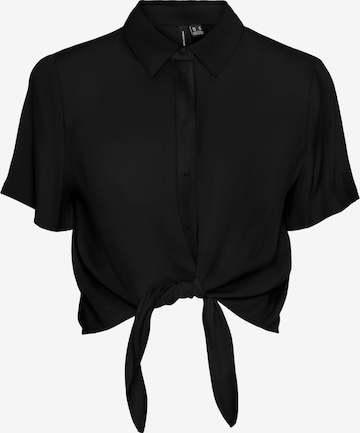 VERO MODA Blouse 'MENNY' in Zwart: voorkant