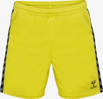 Hummel Workout Pants 'AUTHENTIC' in Yellow: front