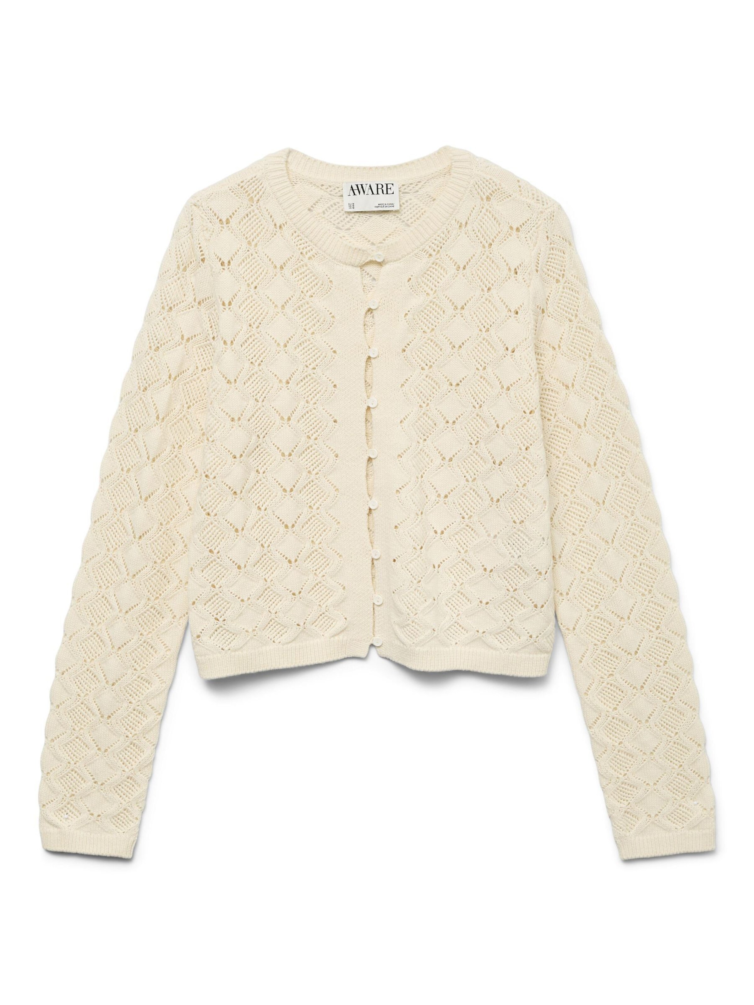 VERO MODA Cardigan 'VMPaola' i hvid: forside
