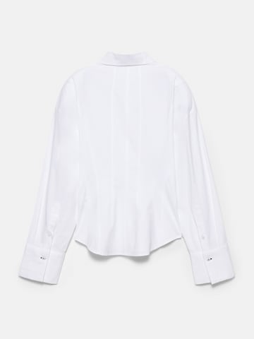 Pull&Bear Bluse i hvid