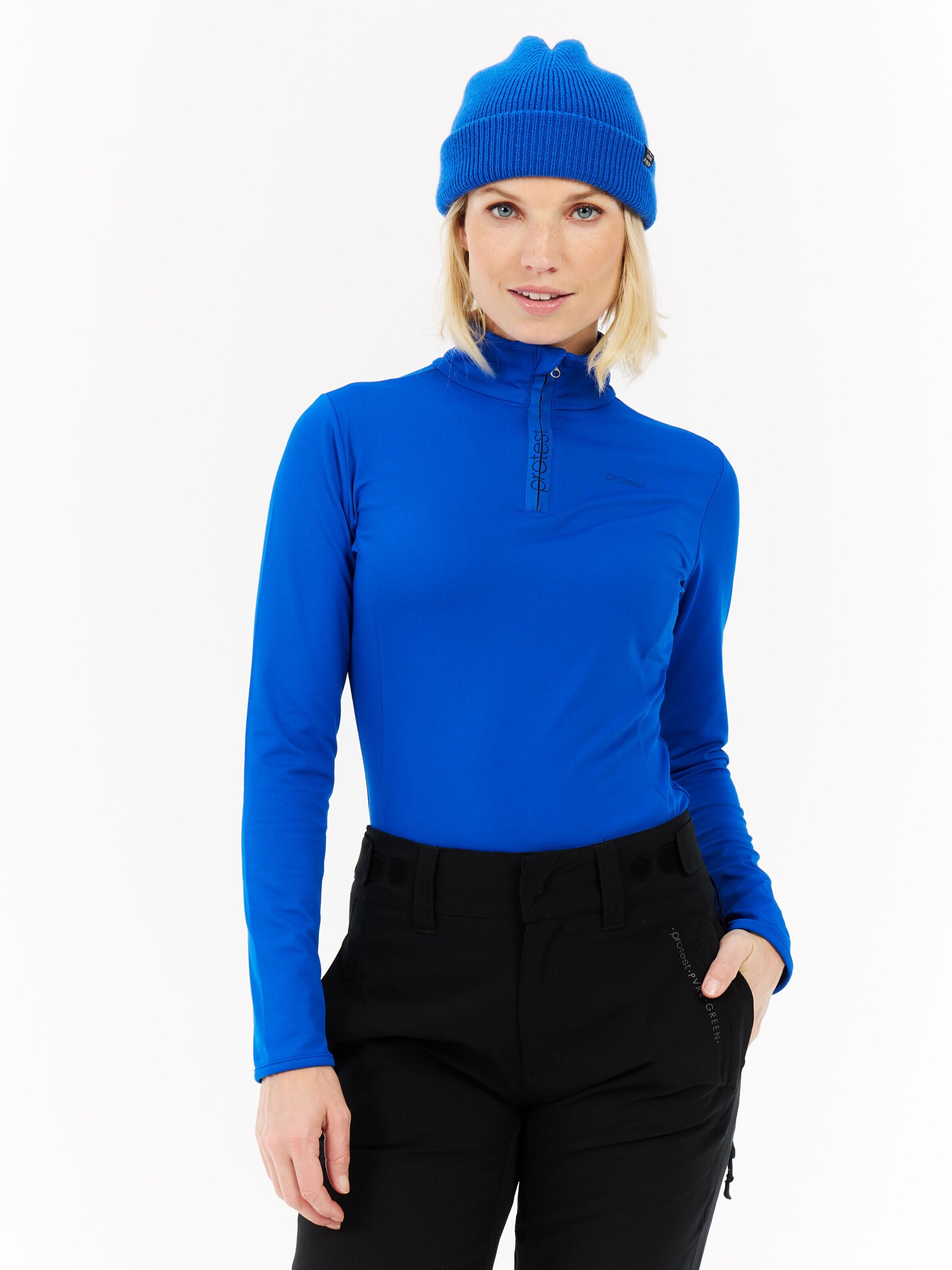 PROTEST Sports sweatshirt 'REFABRIZ' in Blue: front