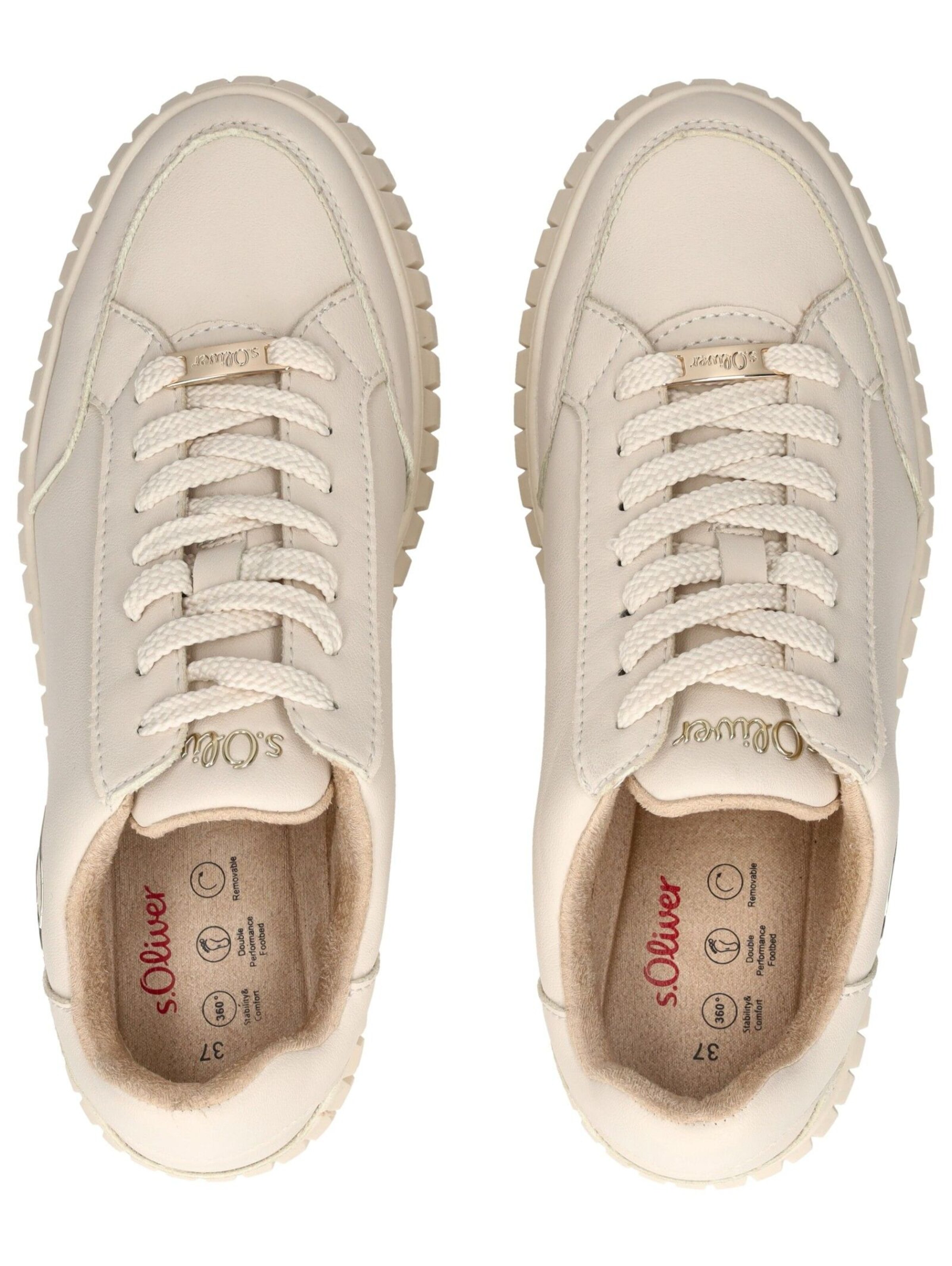 s.Oliver Platform trainers in Beige
