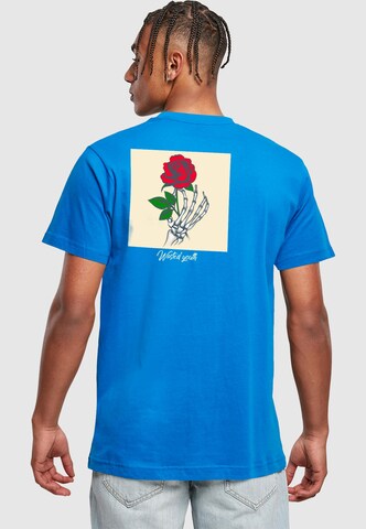 MT Men T-Shirt 'Wasted Youth' in Blau: Vorderseite