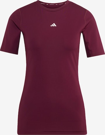 Maglia funzionale di ADIDAS PERFORMANCE in rosso: frontale
