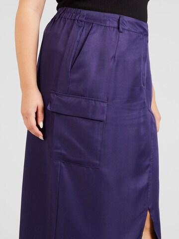 Vero Moda Curve Skirt 'SIKKA' in Blue