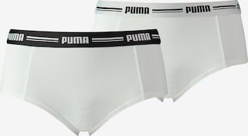 PUMA Boyshorts in White: front