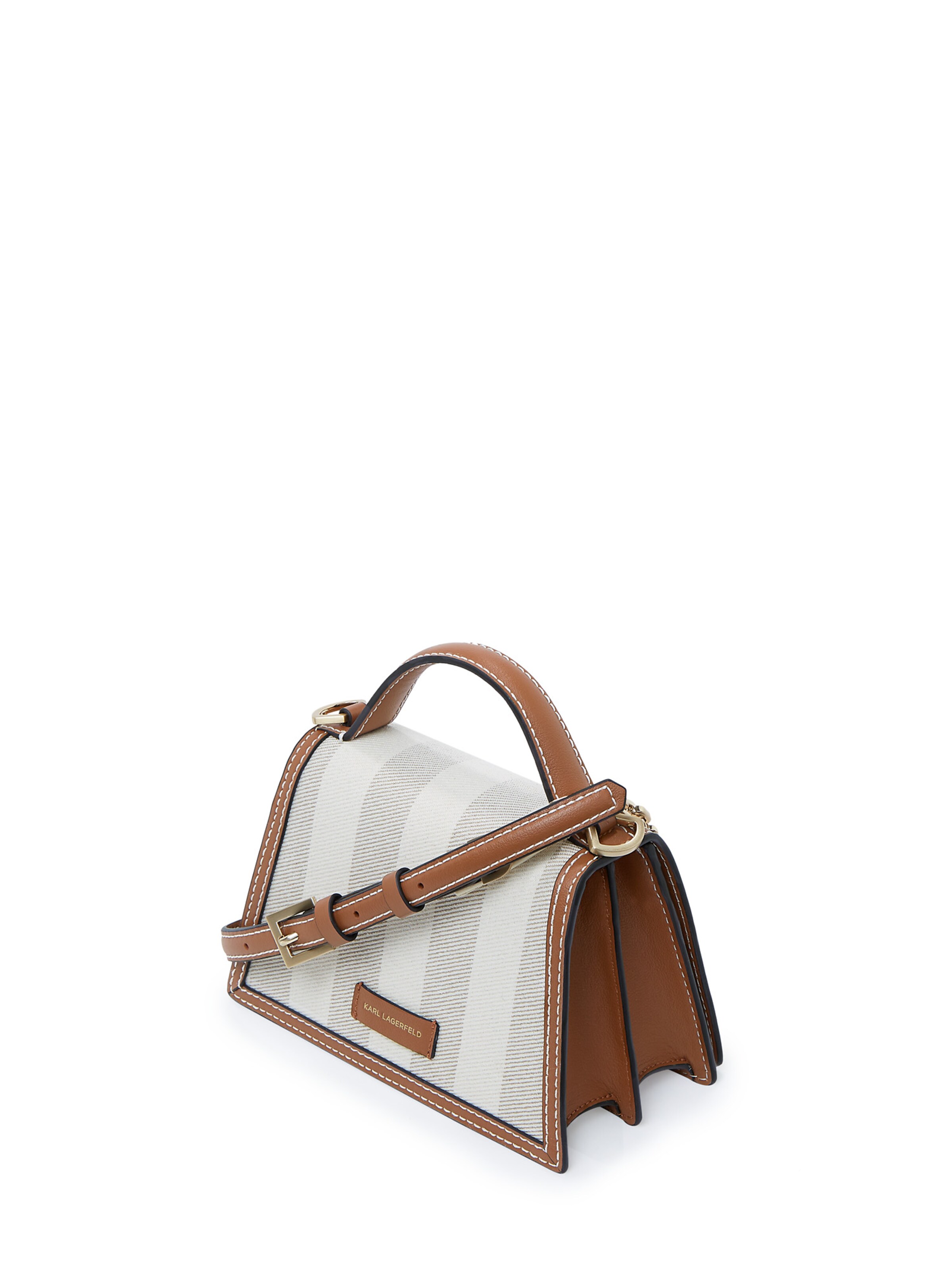 Karl Lagerfeld Válltáska ' SIGNATURE STRIPED ' - bézs