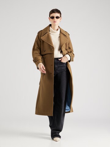 DRYKORN Between-Seasons Coat 'WELLFALL' in Brown