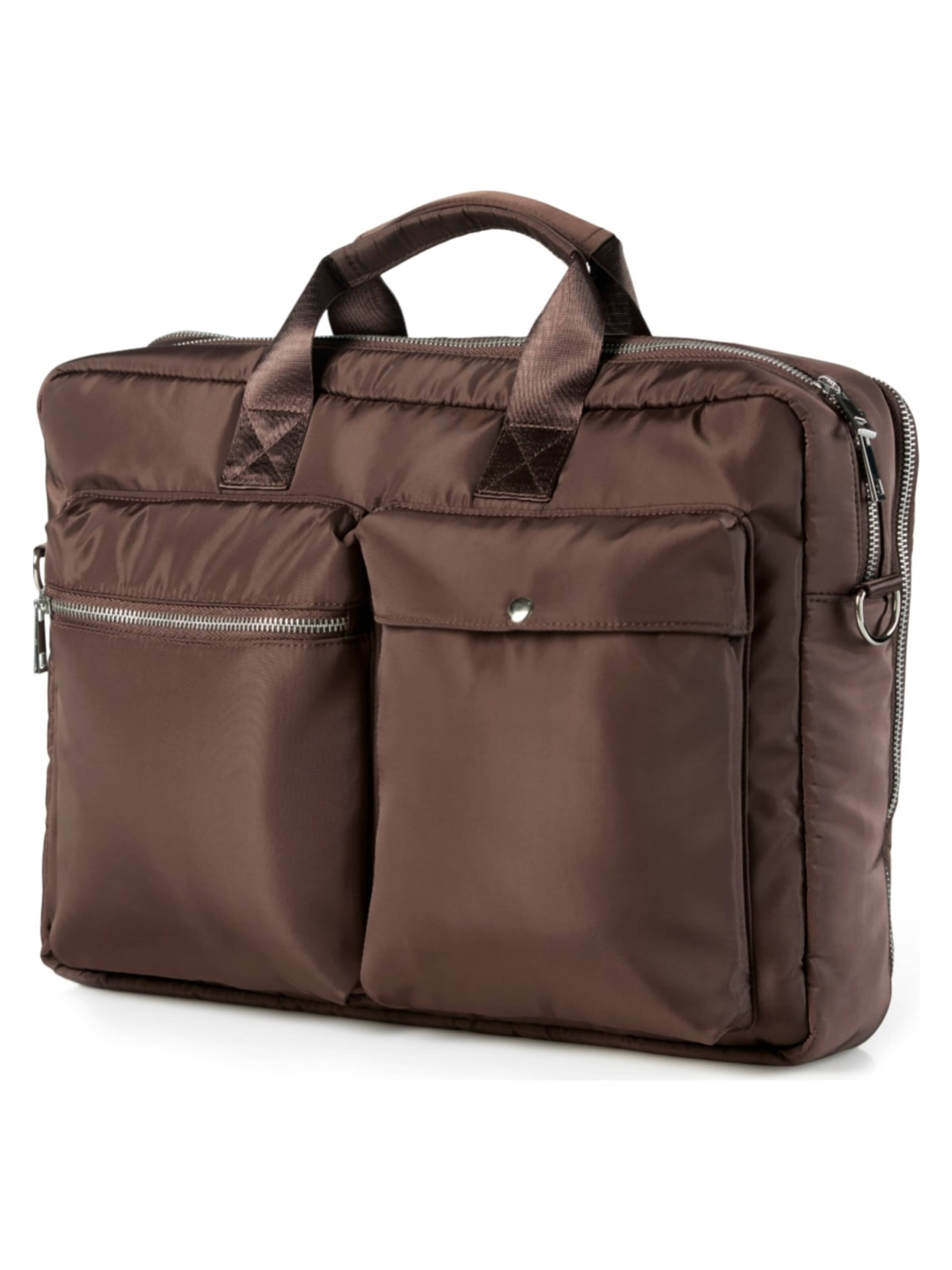 Waykins Briefcase 'Faze' in Brown: front