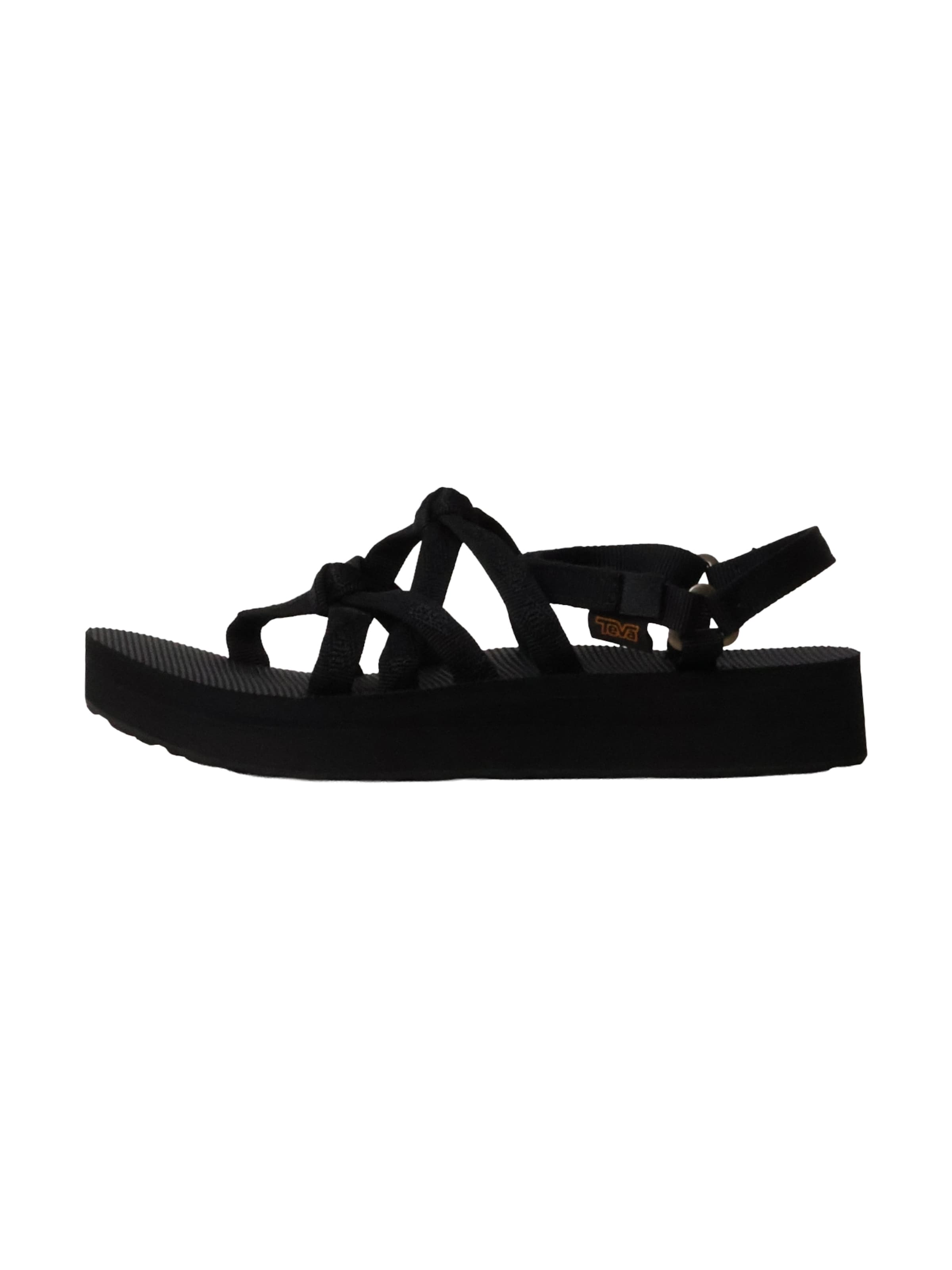 TEVA Sandale 'Flache Sandalen mit Klettverschluss W Midform Kena Slim' in Schwarz: Vorderseite