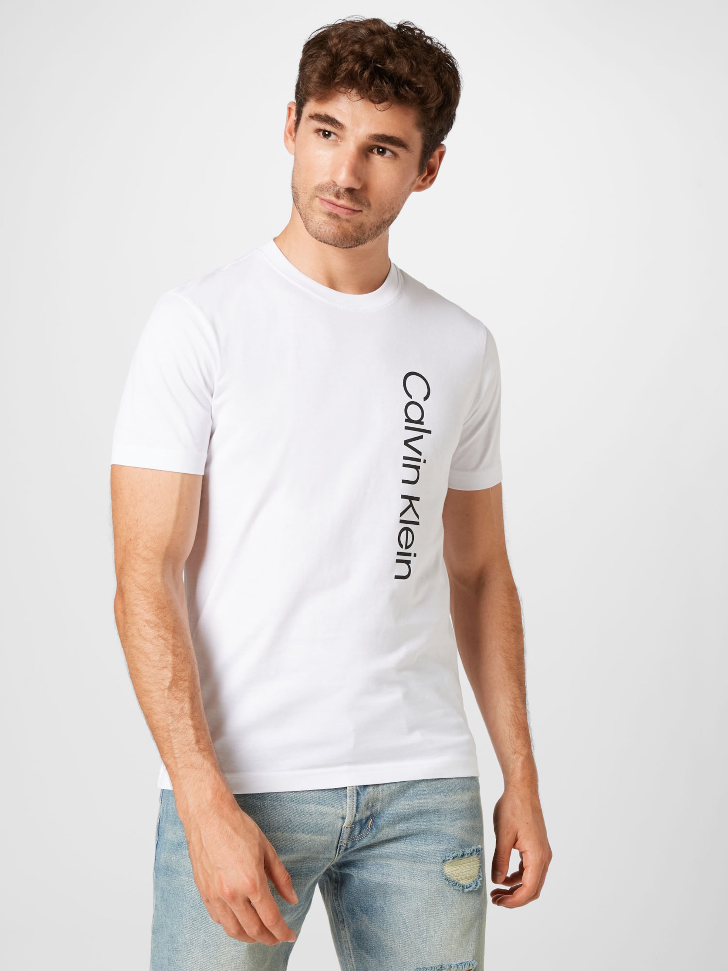 Männer Shirts Calvin Klein Shirt in Weiß - HV04511