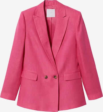 Blazer 'Igu' MANGO en rose : devant