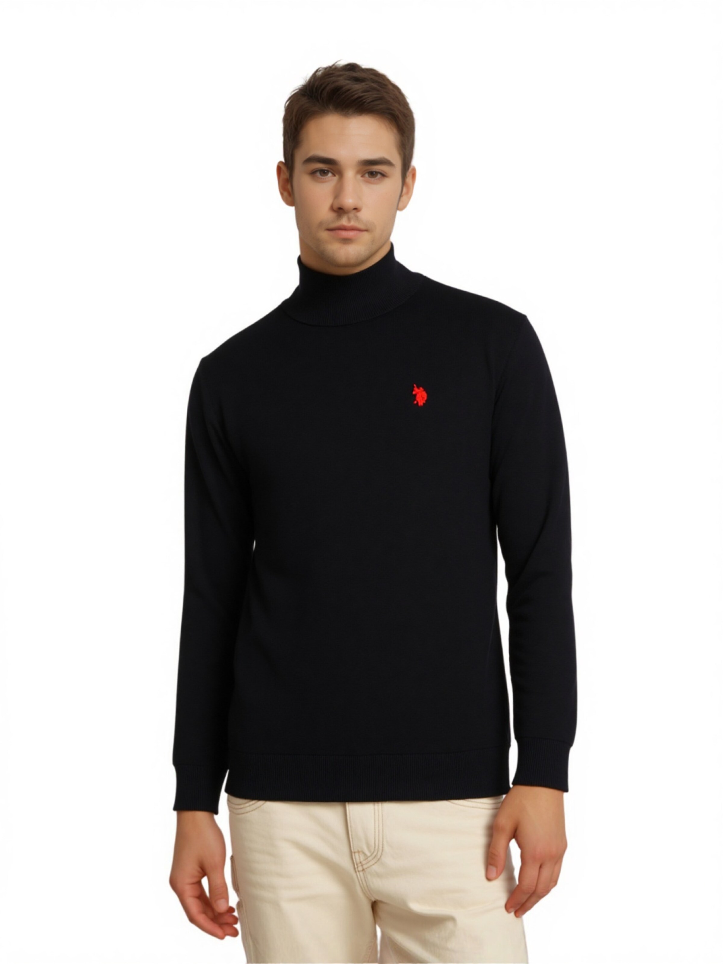 U.S. POLO ASSN. Pullover in Schwarz: Vorderseite