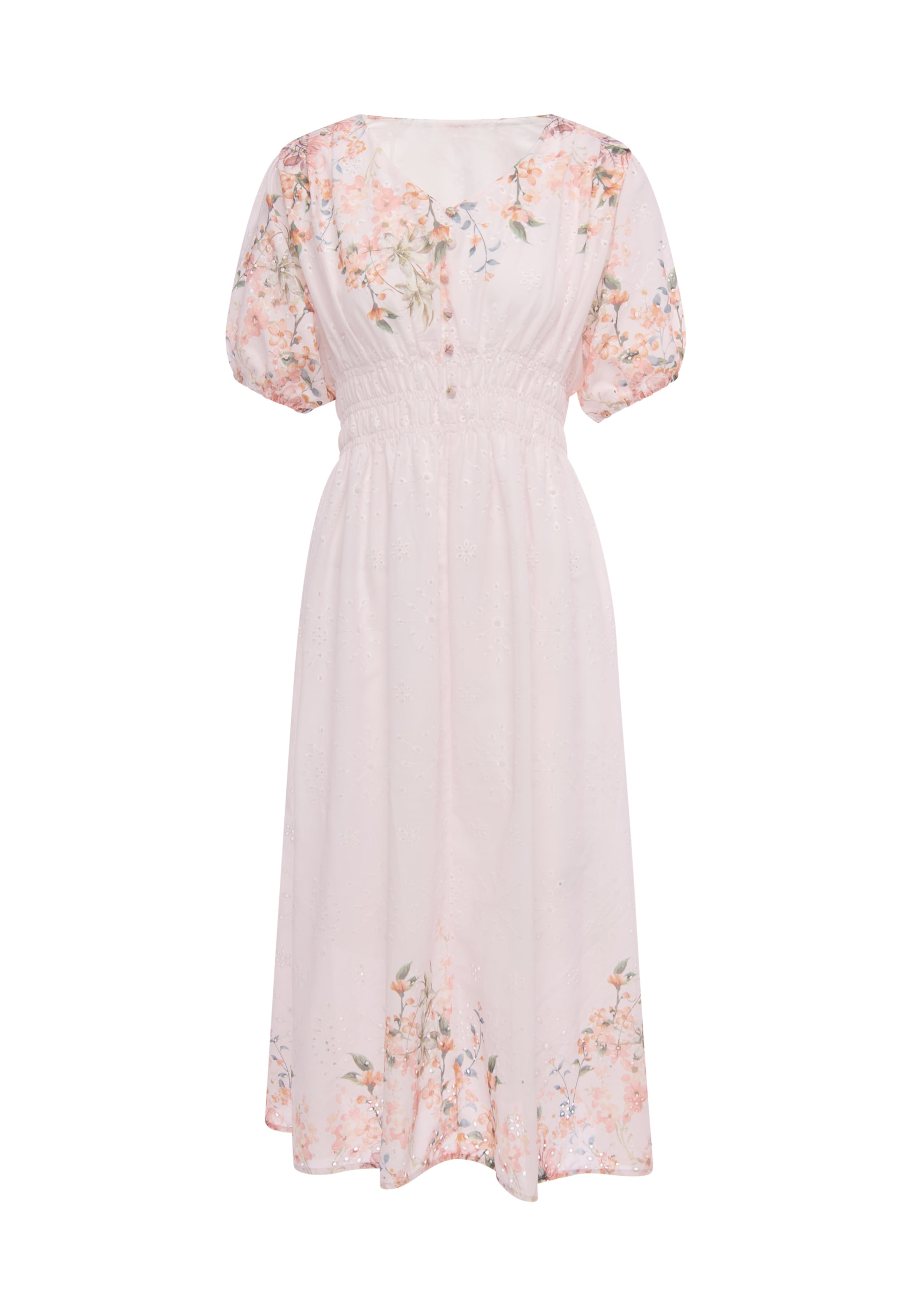 Robe Usha en rose : devant