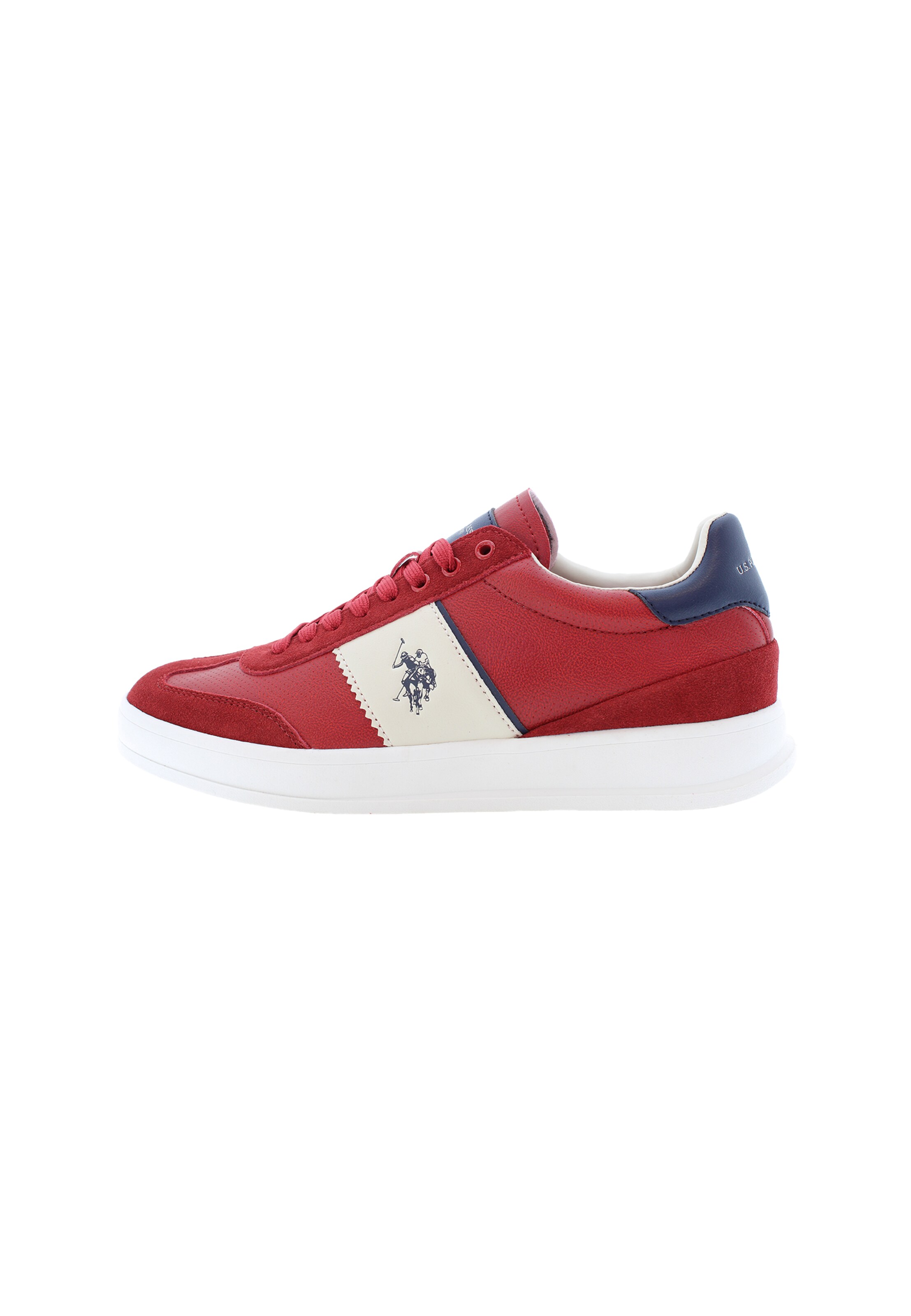 U.S. POLO ASSN. Sneakers laag 'Campy' in Rood: voorkant