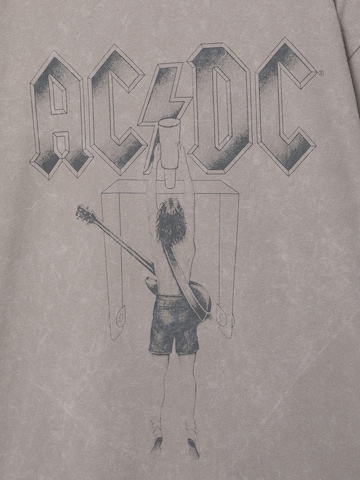 Pull&Bear Shirt 'ACDC' in Grey