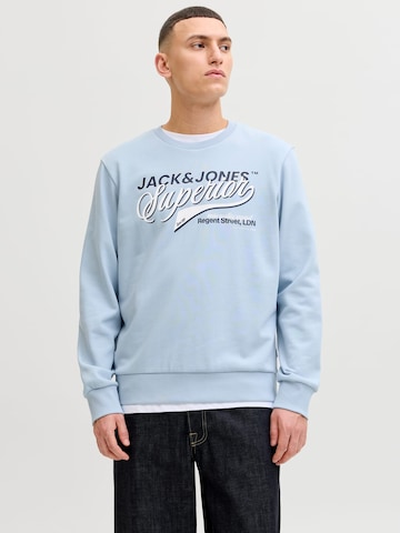 JACK & JONES Sweatshirt 'logo' in Blue