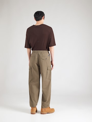 Volcom - Loosefit Calças cargo em verde: atrás