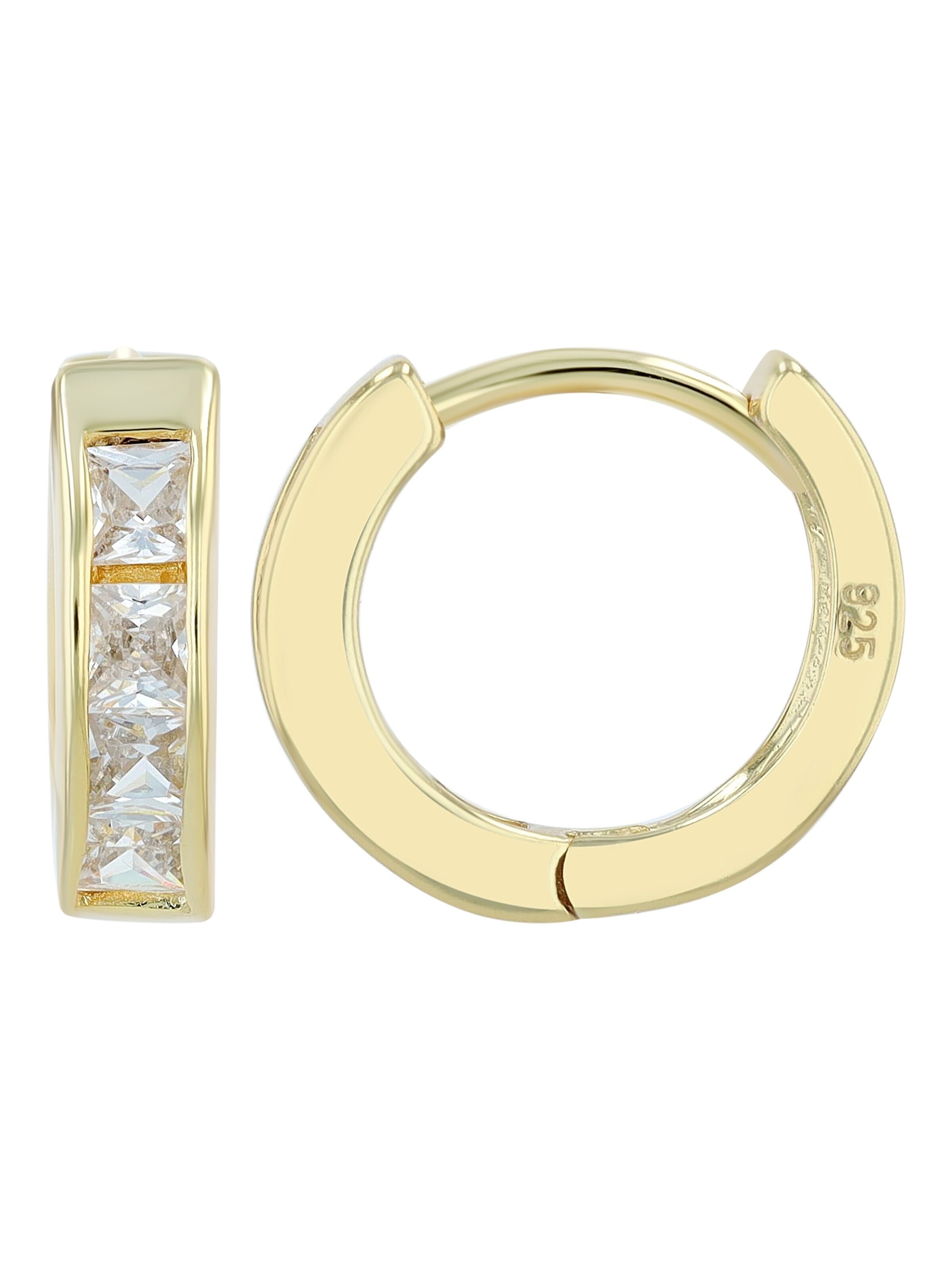 Akzent Earrings '"Sima" aus 925 Sterlingsilber, rhodiniert, langlebig' in Gold