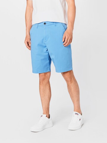 Regular Pantaloni eleganți de la HOLLISTER pe albastru: față