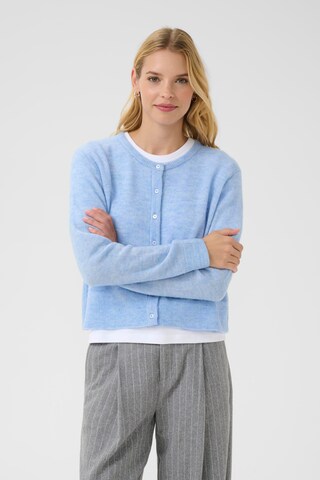 Part Two Gebreid vest in Blauw: voorkant