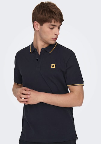 Only & Sons Poloshirt 'Fletcher' in Blau