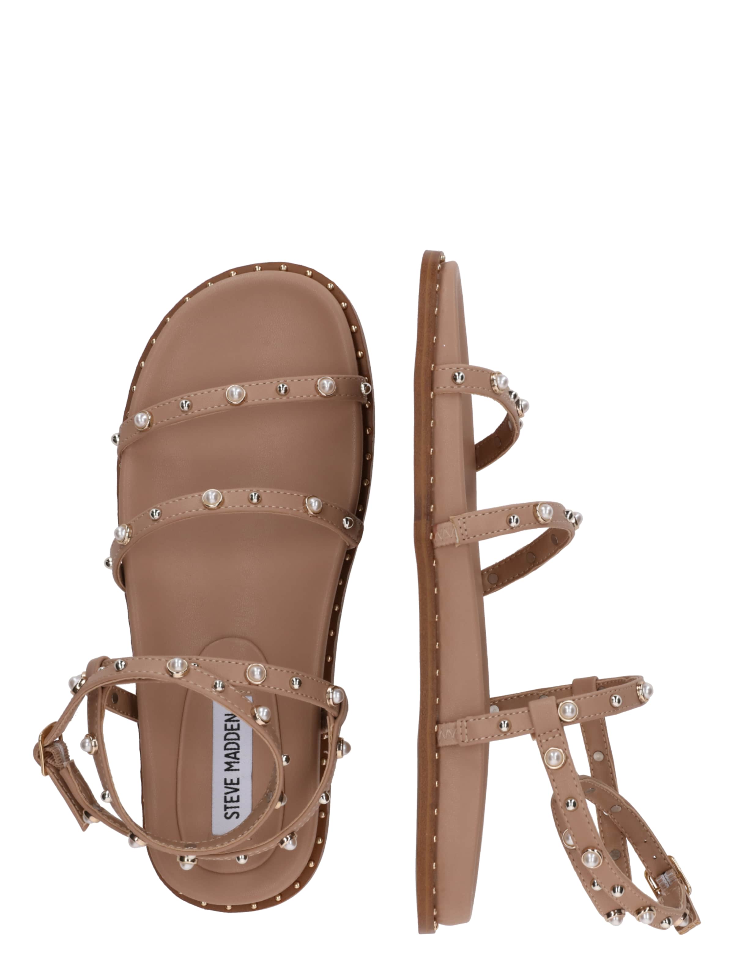 STEVE MADDEN Sandały z rzemykami 'Stormie' w kolorze beżowy