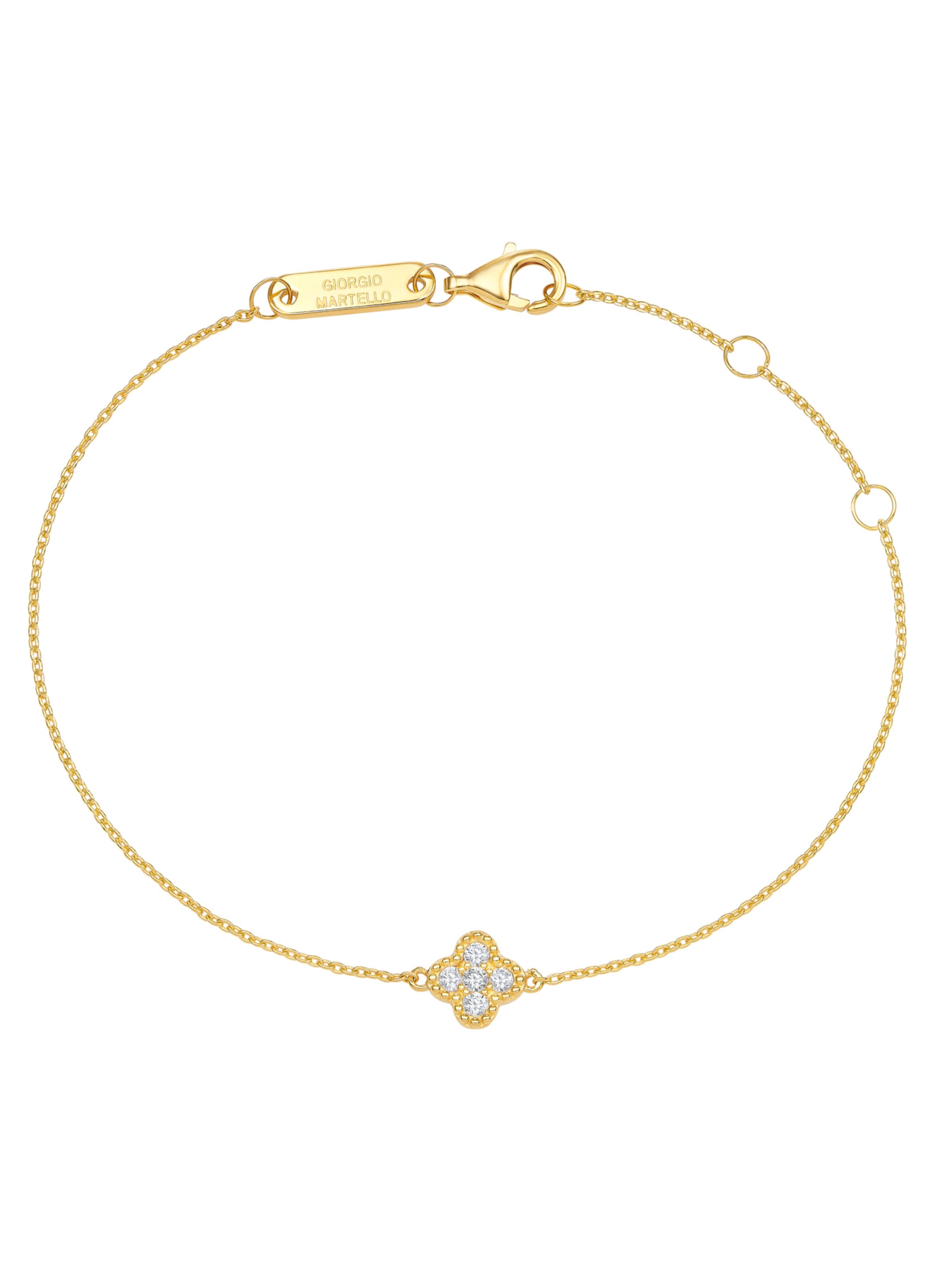 Giorgio Martello Milano Armband in Gold: Vorderseite