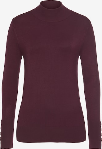 LASCANA Sweater in Purple: front