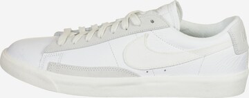 Nike Sportswear Rövid szárú sportcipők 'BLAZER LOW LEATHER' - fehér