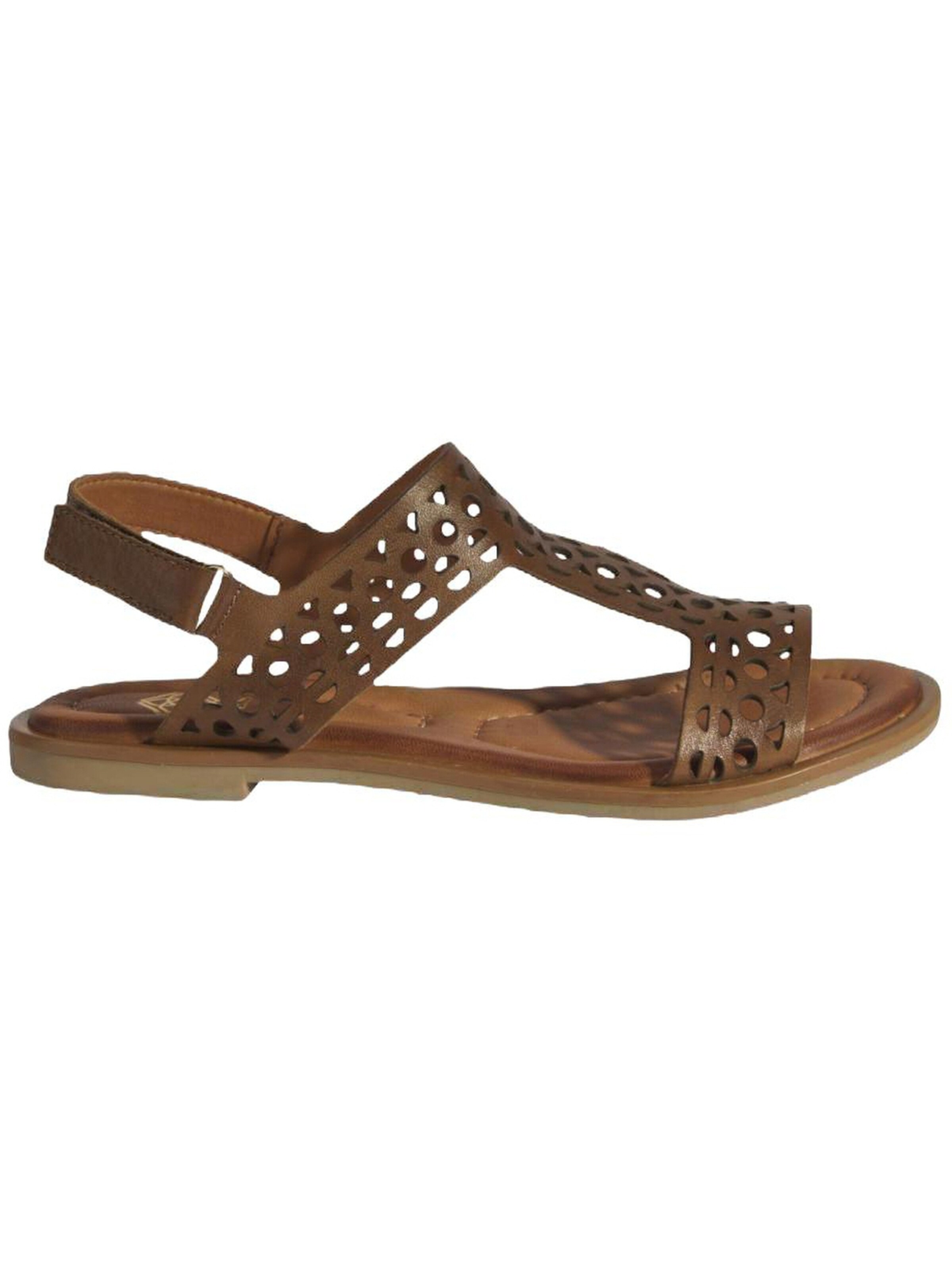 Desa Sandals in Brown: front