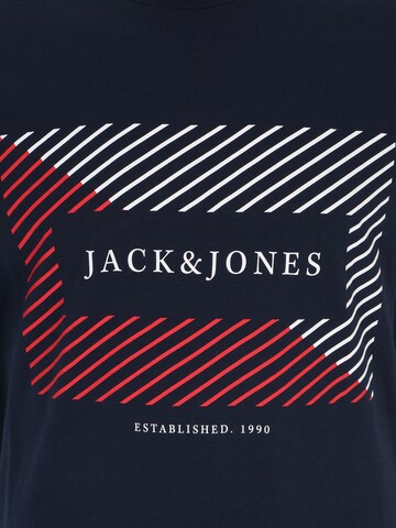 Jack & Jones Plus - Camiseta 'CYRUS' en azul