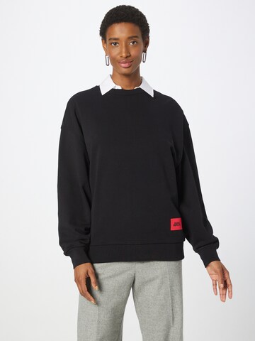 HUGO Sweatshirt 'Hugo x Replay' in Black: front