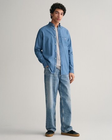 GANT Regular Fit Hemd in Blau