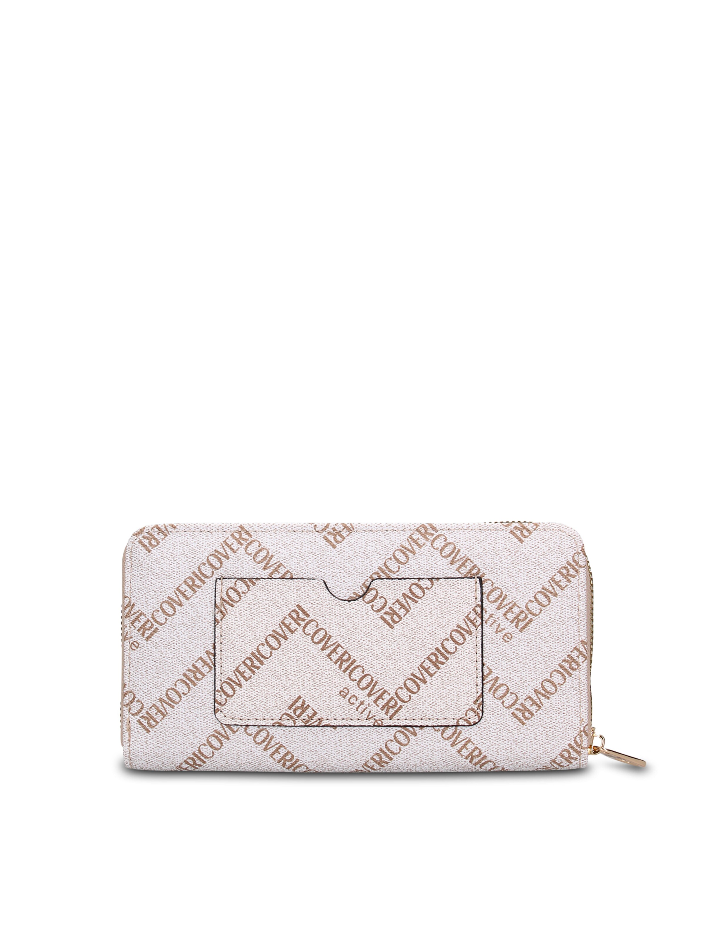 Portamonete 'Portafoglio donna con zip Coveri Collection' di Coveri Collection in beige