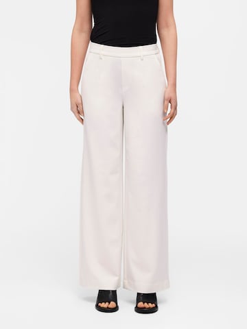 Wide leg Pantaloni 'Lisa' di OBJECT in bianco: frontale