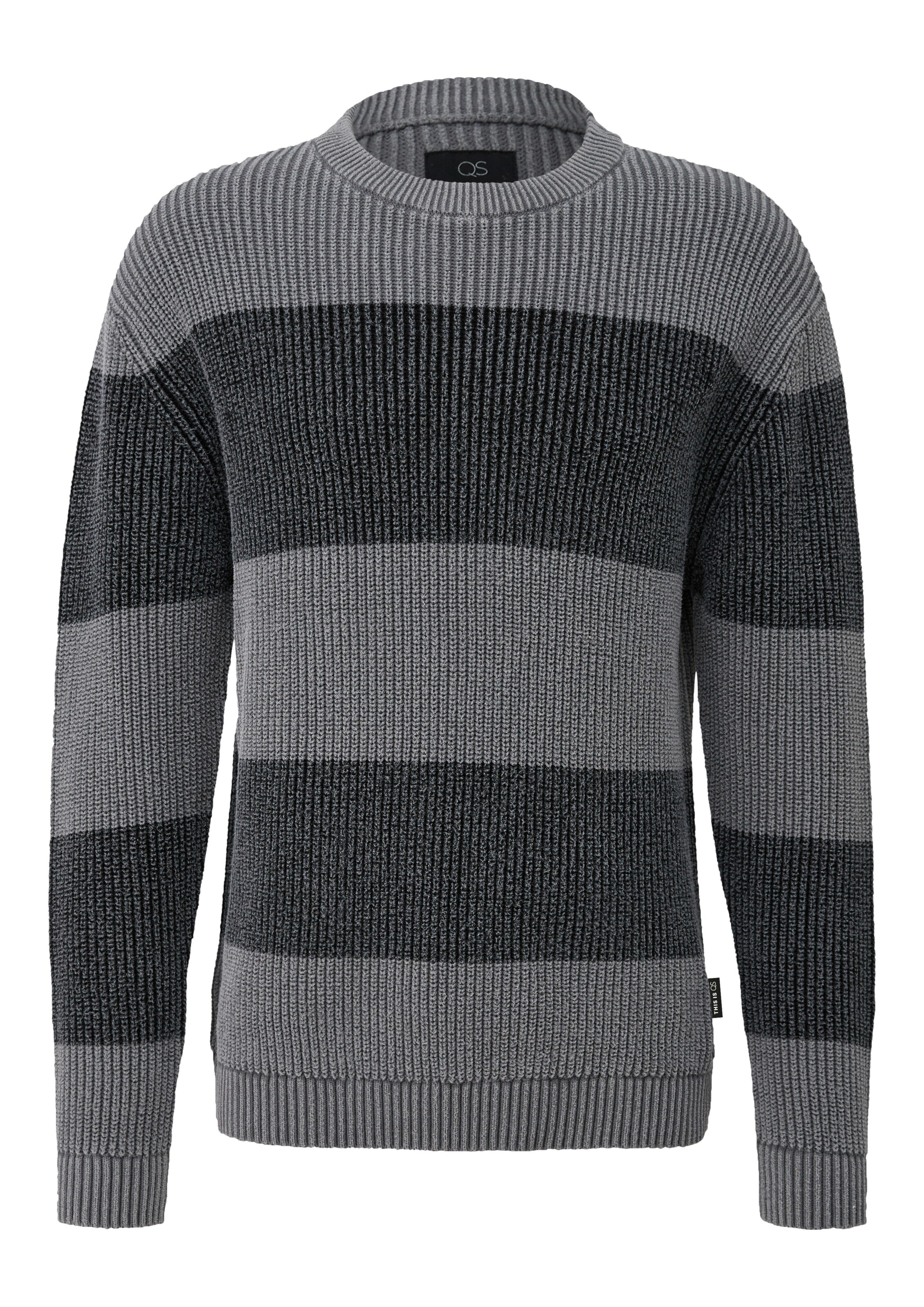 Pull-over QS en gris : devant