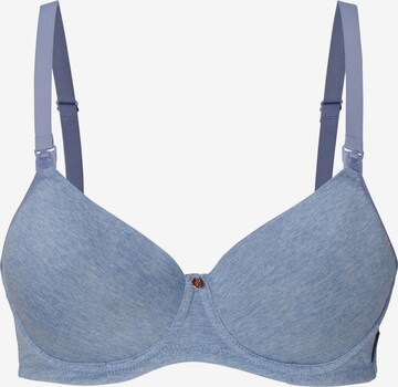 Noppies T-shirt Nursing Bra in Blue: front