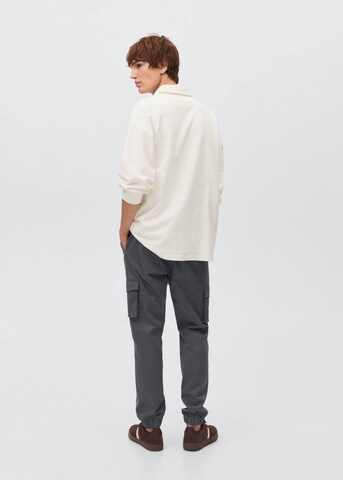 MANGO TEEN Comfort fit Button Up Shirt 'Zipp' in White