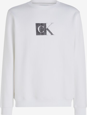 Calvin Klein Jeans Sweatshirt in Weiß: predná strana