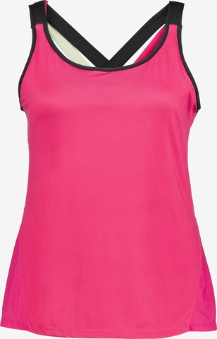 Ulla Popken Top in Roze: voorkant