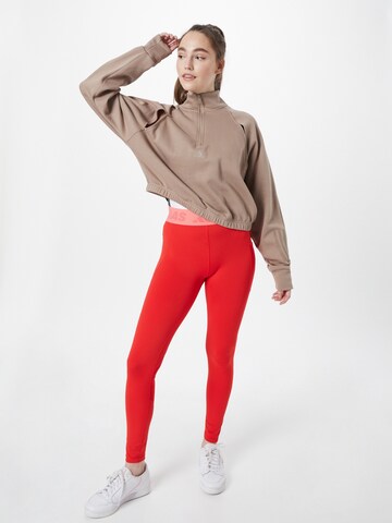 Skinny Pantaloni sportivi 'Techfit Badge Of' di ADIDAS SPORTSWEAR in rosso